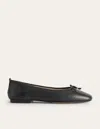 Boden Kitty Ballerinas Mit Flexibler Sohle-schwarzes Leder In Black