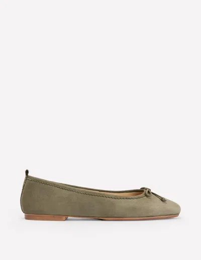 Boden Kitty Flexi Sole Ballet Pumps-green Female