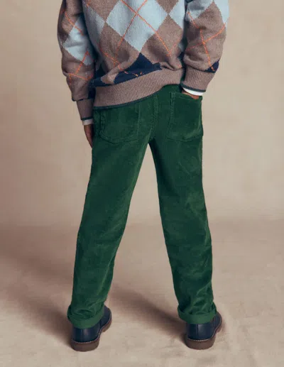 Boden Kids' Klassische Cordhose In Grün | Grösse 98 In Green