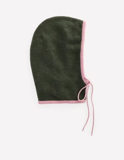 Boden Knitted Hood Deep Olive  In Green