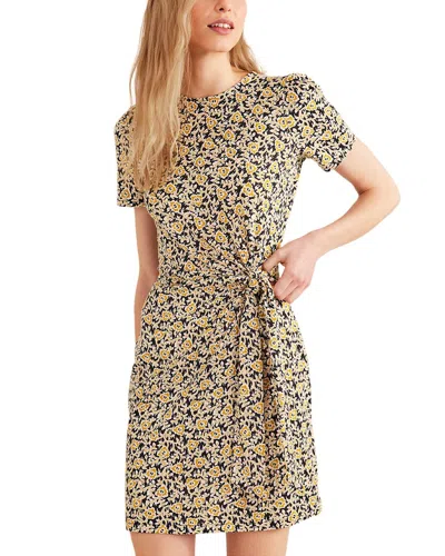 Boden Knot Front Jersey Dress In Multi