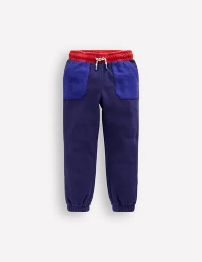 Boden Kids' Kuschelige Fleece-jogginghose-schuluniform-marineblau In Blue