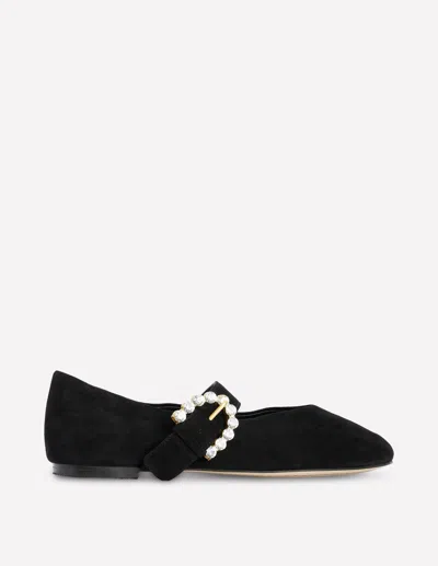 Boden Kylie Flat Buckle Mary Jane Black