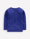 Boden Langarmshirt Mit Druck-saphirblau Fahrzeuge In Blue