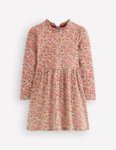 Boden Kids' Langärmliges Kleid Zum Herumwirbeln In Bunt | Grösse 98 In Pink