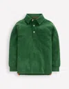 Boden Langärmliges Poloshirt Aus Flammgarn-kieferngrün In Green