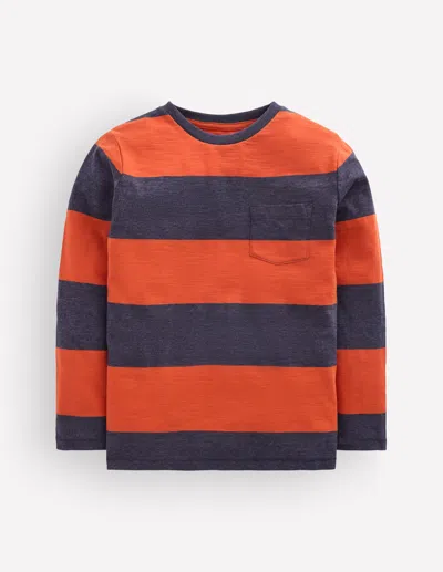 Boden Kids' Langärmliges T-shirt Für Den Alltag In Blau | Grösse 98 In Animal Print