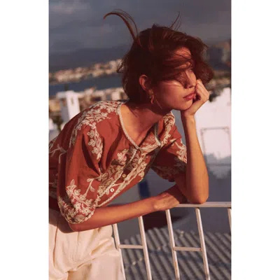 Boden Leah Embroidered Top In Multi