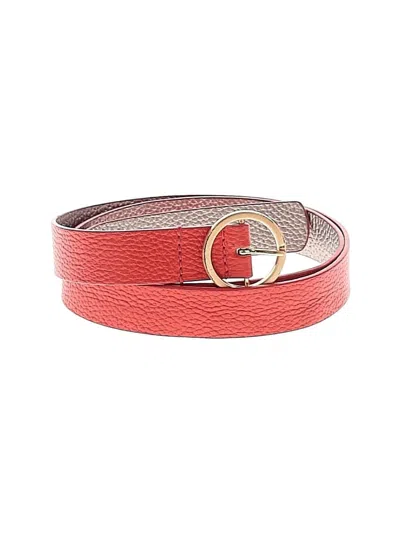 Pre-owned Boden Leather Belt In Red