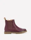Boden Leather Chelsea Boots Oxblood  In Burgundy