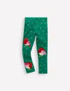 Boden Leggings Mit Applikationen-juwelengrün Rotkehlchen In Green