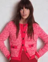 Boden Libby Strickjacke-rosa Schleife/mohnblumenrot In Multi