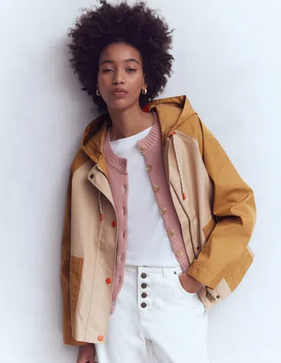 Boden Lightweight Rain Mac Neutral  In Multi