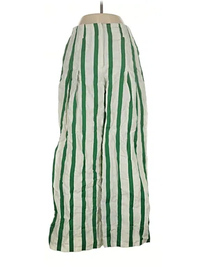 Pre-owned Boden Linen Pants In Green