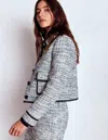 Boden Lisburn Patch Pocket Jacket Navy Texture  In Gray