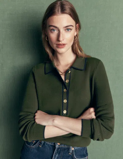 Boden Liz Henley-pullover | Grösse Xs In Green