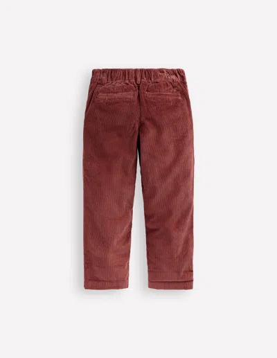 Boden Kids' Lockere Hose Für Den Alltag-kastanie Cord In Burgundy