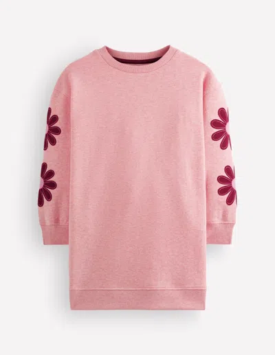 Boden Kids' Lockeres Ami Sweatshirt-kleid In Rosa | Grösse 98 In Pink