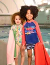 Boden Logo Rash Vest Riso Shark Boys  In Multi