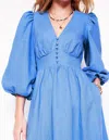 Boden Lola Blouson Maxi Dressocean Blue Women  In Ocean Blue