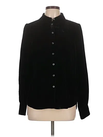 Pre-owned Boden Long Sleeve Blouse In Black
