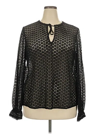 Boden Long Sleeve Blouse In Black