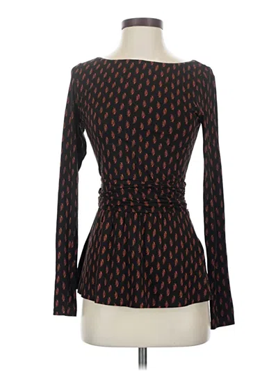 Pre-owned Boden Long Sleeve Blouse In Black