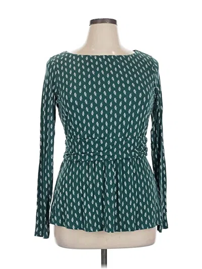 Pre-owned Boden Long Sleeve Blouse In Blue