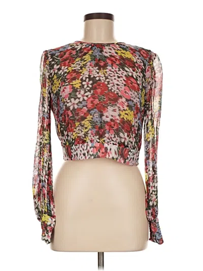 Pre-owned Boden Long Sleeve Blouse In Brown