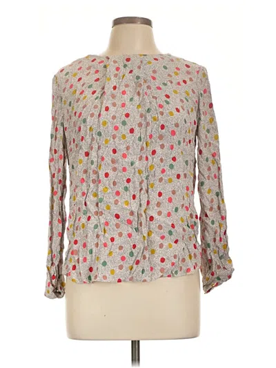 Pre-owned Boden Long Sleeve Blouse In Gray
