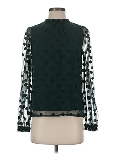 Pre-owned Boden Long Sleeve Blouse In Green