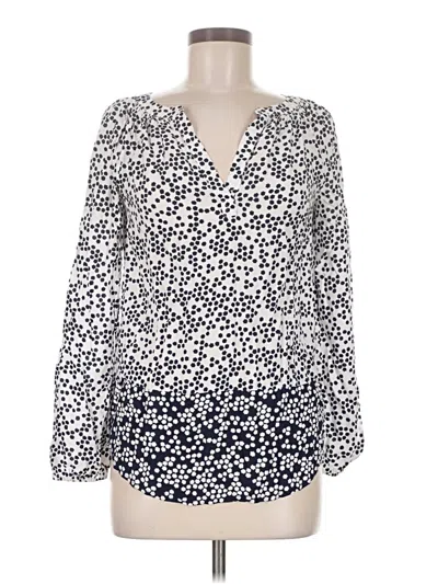 Pre-owned Boden Long Sleeve Blouse In Ivory