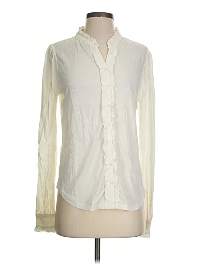 Pre-owned Boden Long Sleeve Blouse In Ivory