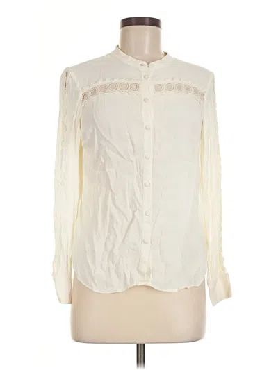 Pre-owned Boden Long Sleeve Blouse In Ivory