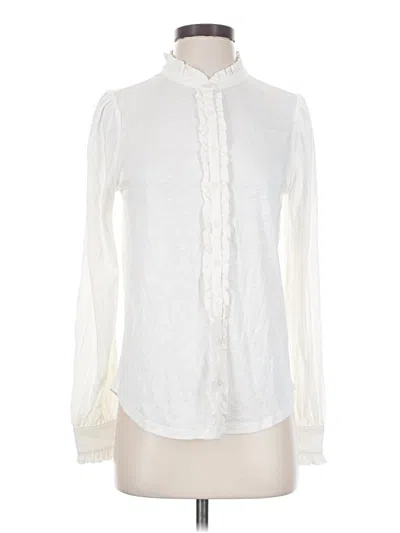 Pre-owned Boden Long Sleeve Blouse In Ivory