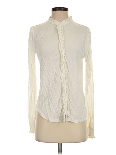 Pre-owned Boden Long Sleeve Blouse In Ivory