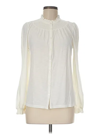 Pre-owned Boden Long Sleeve Blouse In Ivory