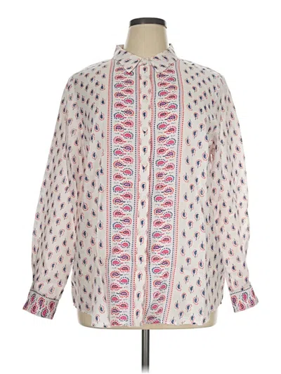 Pre-owned Boden Long Sleeve Blouse In Ivory