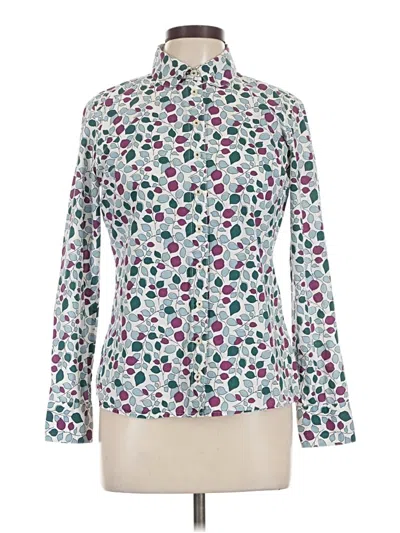Pre-owned Boden Long Sleeve Blouse In Ivory