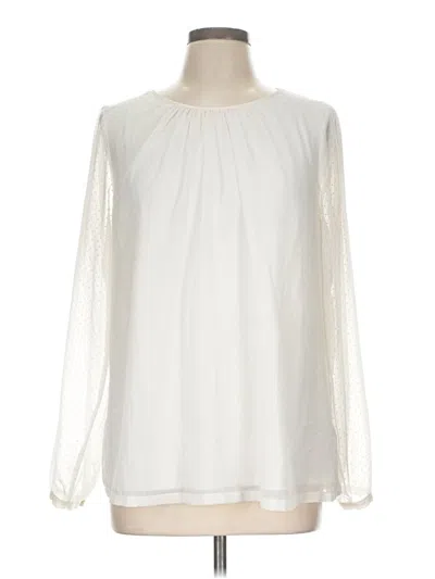 Pre-owned Boden Long Sleeve Blouse In Ivory