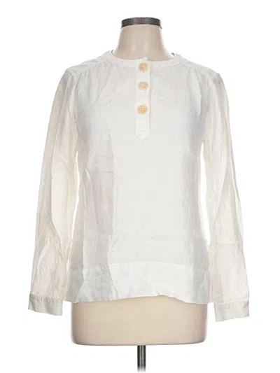 Pre-owned Boden Long Sleeve Blouse In Ivory