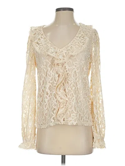 Pre-owned Boden Long Sleeve Blouse In Ivory