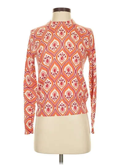 Pre-owned Boden Long Sleeve Blouse In Orange