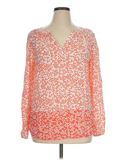Pre-owned Boden Long Sleeve Blouse In Orange