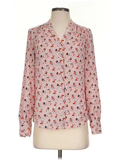 Pre-owned Boden Long Sleeve Blouse In Orange