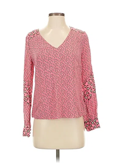 Pre-owned Boden Long Sleeve Blouse In Pink