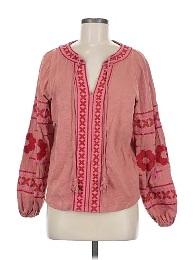 Pre-owned Boden Long Sleeve Blouse In Pink