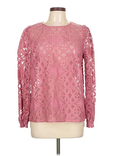 Pre-owned Boden Long Sleeve Blouse In Pink