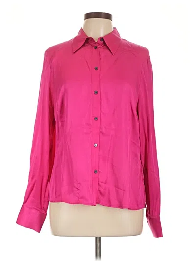 Pre-owned Boden Long Sleeve Blouse In Pink