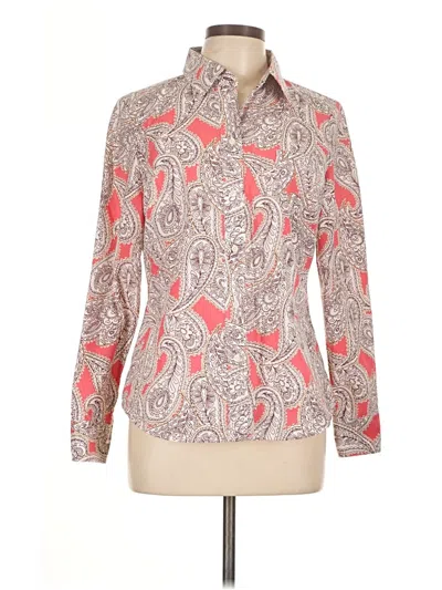 Pre-owned Boden Long Sleeve Blouse In Pink